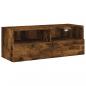 Preview: TV-Wandschrank Räuchereiche 80x30x30 cm Holzwerkstoff