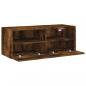 Preview: TV-Wandschrank Räuchereiche 80x30x30 cm Holzwerkstoff