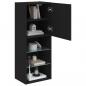 Preview: TV-Schrank mit LED-Leuchten Schwarz 40,5x30x102 cm
