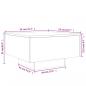 Preview: Couchtisch Schwarz 55x55x31 cm Holzwerkstoff