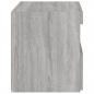Preview: Nachttische mit LED-Leuchten 2 Stk. Grau Sonoma 50x40x45 cm