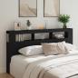 Preview: LED-Kopfteil Schwarz 200x18,5x103,5 cm Holzwerkstoff