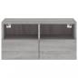 Preview: TV-Wandschrank Grau Sonoma 60x30x30 cm Holzwerkstoff