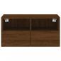 Preview: TV-Wandschrank Braun Eiche-Optik 60x30x30 cm Holzwerkstoff