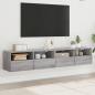 Preview: ARDEBO.de - TV-Wandschränke 2 Stk. Grau Sonoma 80x30x30 cm Holzwerkstoff