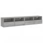 Preview: TV-Wandschränke 2 Stk. Grau Sonoma 80x30x30 cm Holzwerkstoff