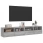 Preview: TV-Wandschränke 2 Stk. Grau Sonoma 80x30x30 cm Holzwerkstoff