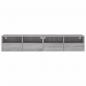 Preview: TV-Wandschränke 2 Stk. Grau Sonoma 80x30x30 cm Holzwerkstoff