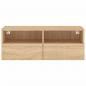 Preview: TV-Wandschrank Sonoma-Eiche 80x30x30 cm Holzwerkstoff