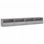 Preview: TV-Wandschränke 2 Stk. Grau Sonoma 100x30x30 cm Holzwerkstoff
