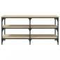 Preview: Schuhbank Sonoma-Eiche 100x38,5x49 cm Holzwerkstoff