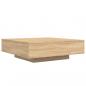 Preview: Couchtisch Sonoma-Eiche 100x100x31 cm Holzwerkstoff