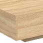 Preview: Couchtisch mit LED-Leuchten Sonoma-Eiche 85x55x31 cm