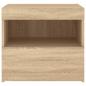 Preview: Nachttische mit LED-Leuchten 2 Stk. Sonoma Eiche 50x40x45 cm