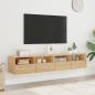 Preview: TV-Wandschränke 2 Stk. Sonoma-Eiche 80x30x30 cm Holzwerkstoff