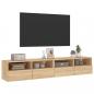 Preview: TV-Wandschränke 2 Stk. Sonoma-Eiche 80x30x30 cm Holzwerkstoff