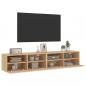 Preview: TV-Wandschränke 2 Stk. Sonoma-Eiche 80x30x30 cm Holzwerkstoff