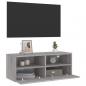 Preview: TV-Wandschrank Grau Sonoma 80x30x30 cm Holzwerkstoff