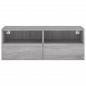 Preview: TV-Wandschrank Grau Sonoma 80x30x30 cm Holzwerkstoff