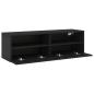 Preview: TV-Wandschrank Schwarz 100x30x30 cm Holzwerkstoff