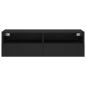 Preview: TV-Wandschrank Schwarz 100x30x30 cm Holzwerkstoff