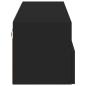 Preview: TV-Wandschrank Schwarz 100x30x30 cm Holzwerkstoff