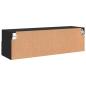 Preview: TV-Wandschrank Schwarz 100x30x30 cm Holzwerkstoff
