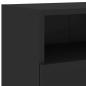 Preview: TV-Wandschrank Schwarz 100x30x30 cm Holzwerkstoff