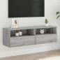 Preview: ARDEBO.de - TV-Wandschrank Grau Sonoma 100x30x30 cm Holzwerkstoff
