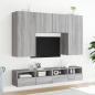 Preview: TV-Wandschrank Grau Sonoma 100x30x30 cm Holzwerkstoff