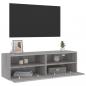 Preview: TV-Wandschrank Grau Sonoma 100x30x30 cm Holzwerkstoff