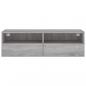 Preview: TV-Wandschrank Grau Sonoma 100x30x30 cm Holzwerkstoff