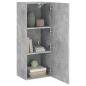 Preview: TV-Wandschrank Betongrau 40,5x30x102 cm Holzwerkstoff