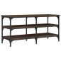 Preview: Schuhbank Braun Eichen-Optik 100x38,5x49 cm Holzwerkstoff