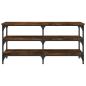 Preview: Schuhbank Räuchereiche 100x38,5x49 cm Holzwerkstoff