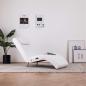 Preview: ARDEBO.de - Massage-Chaiselongue mit Kissen Weiß Kunstleder