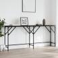 Preview: ARDEBO.de - Konsolentisch Schwarz 180x29x75 cm Holzwerkstoff