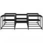 Preview: Couchtisch Schwarz 121x121x40 cm Holzwerkstoff