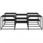 Preview: Couchtisch Schwarz 121x121x40 cm Holzwerkstoff