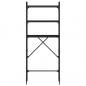 Preview: Waschmaschinenregal Schwarz 67x25x163 cm Holzwerkstoff