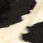 Preview: Teppich Echtes Rindsleder Schwarz und Weiß 180x220 cm