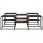 Preview: Couchtisch Braun Eichen-Optik 121x121x40 cm Holzwerkstoff