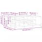 Preview: Couchtisch Braun Eichen-Optik 121x121x40 cm Holzwerkstoff