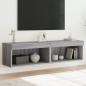 Preview: ARDEBO.de - TV-Schränke mit LED-Leuchten 2 Stk. Grau Sonoma 60x30x30 cm