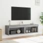 Preview: TV-Schränke mit LED-Leuchten 2 Stk. Grau Sonoma 60x30x30 cm