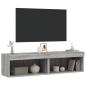 Preview: TV-Schränke mit LED-Leuchten 2 Stk. Grau Sonoma 60x30x30 cm