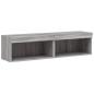 Preview: TV-Schränke mit LED-Leuchten 2 Stk. Grau Sonoma 60x30x30 cm