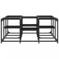 Preview: Couchtisch Schwarz 91x91x40 cm Holzwerkstoff
