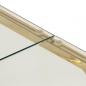 Preview: Couchtisch Golden Edelstahl und Hartglas