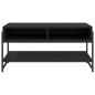 Preview: ARDEBO.de - Couchtisch Schwarz 90x50x45 cm Holzwerkstoff